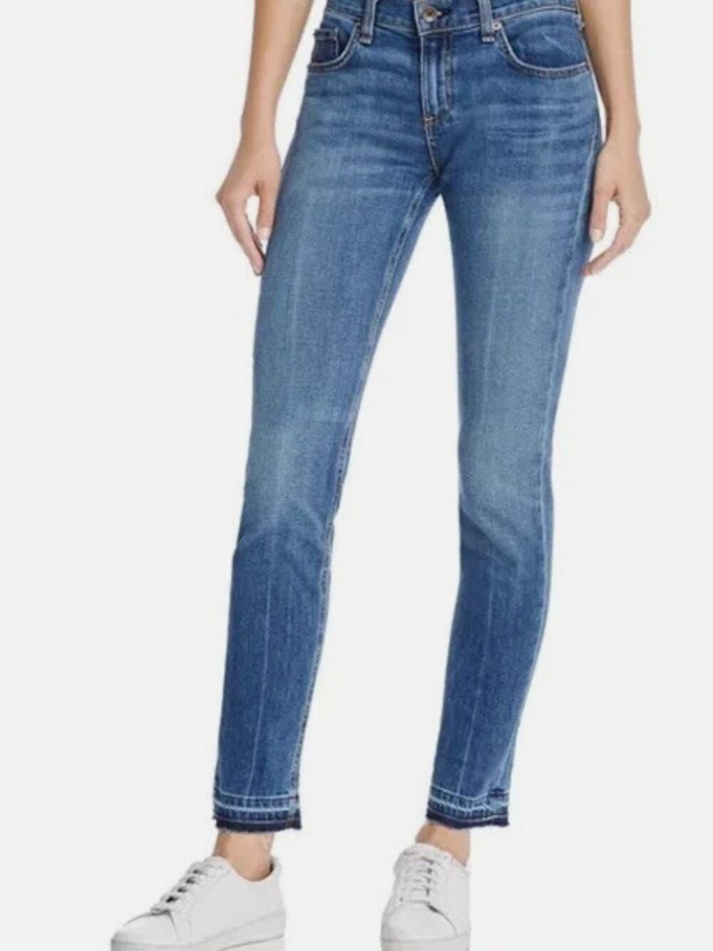Rag & Bone The Dre Slim Boyfriend Jean Women's Coopers Low Rise Whisker Raw Hem